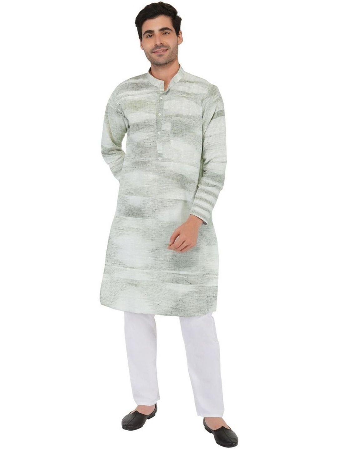 KHADARVAS Men Khadi Handloom Kurta-image-41