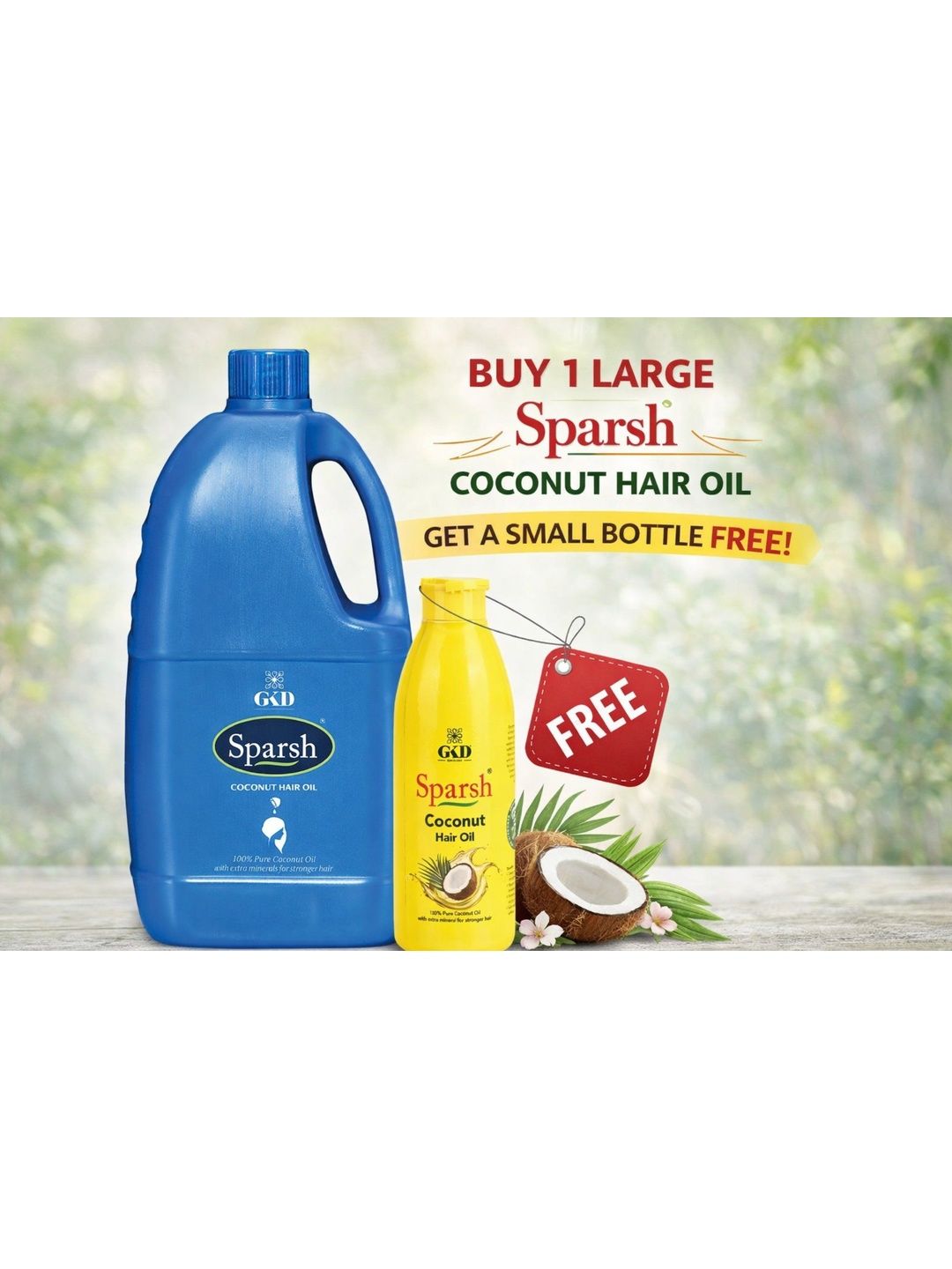 GKD Premium Set Of 2 Sparsh Coconut Oil - 1 L & 85 ml-image-16