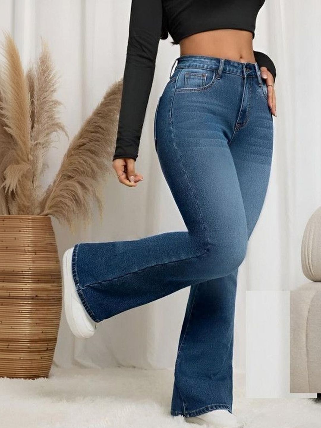 Ben Martin Women Hottie Bootcut High-Rise Light Fade Stretchable Jeans-picture-31