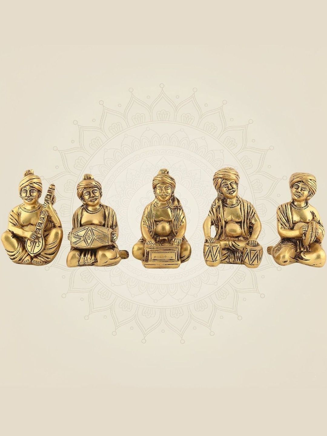 Luxeartisanship Brass Decor Multi Brass Antique Finish Handcrafted Showpieces 5 Inch-picture-13