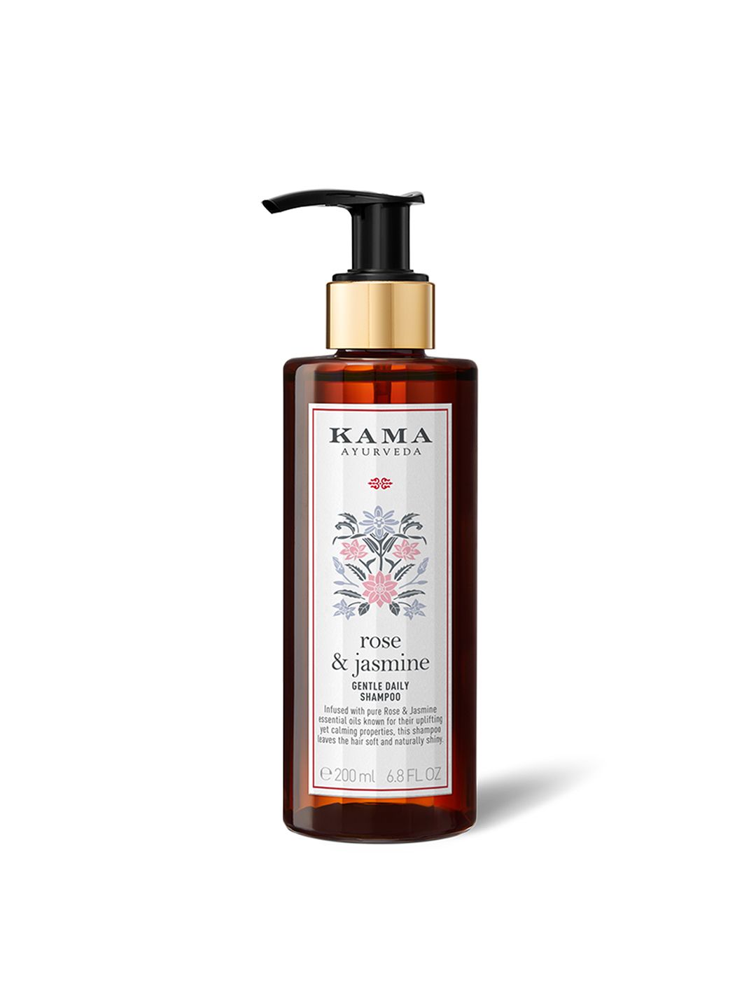 KAMA AYURVEDA Rose & Jasmine Gentle Daily Sulphate-Free Shampoo for All Hair Types - 200ml-image-12