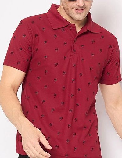Buy SZN Men Printed Polo Collar T Shirt - Tshirts for Men 40190235 | Myntra