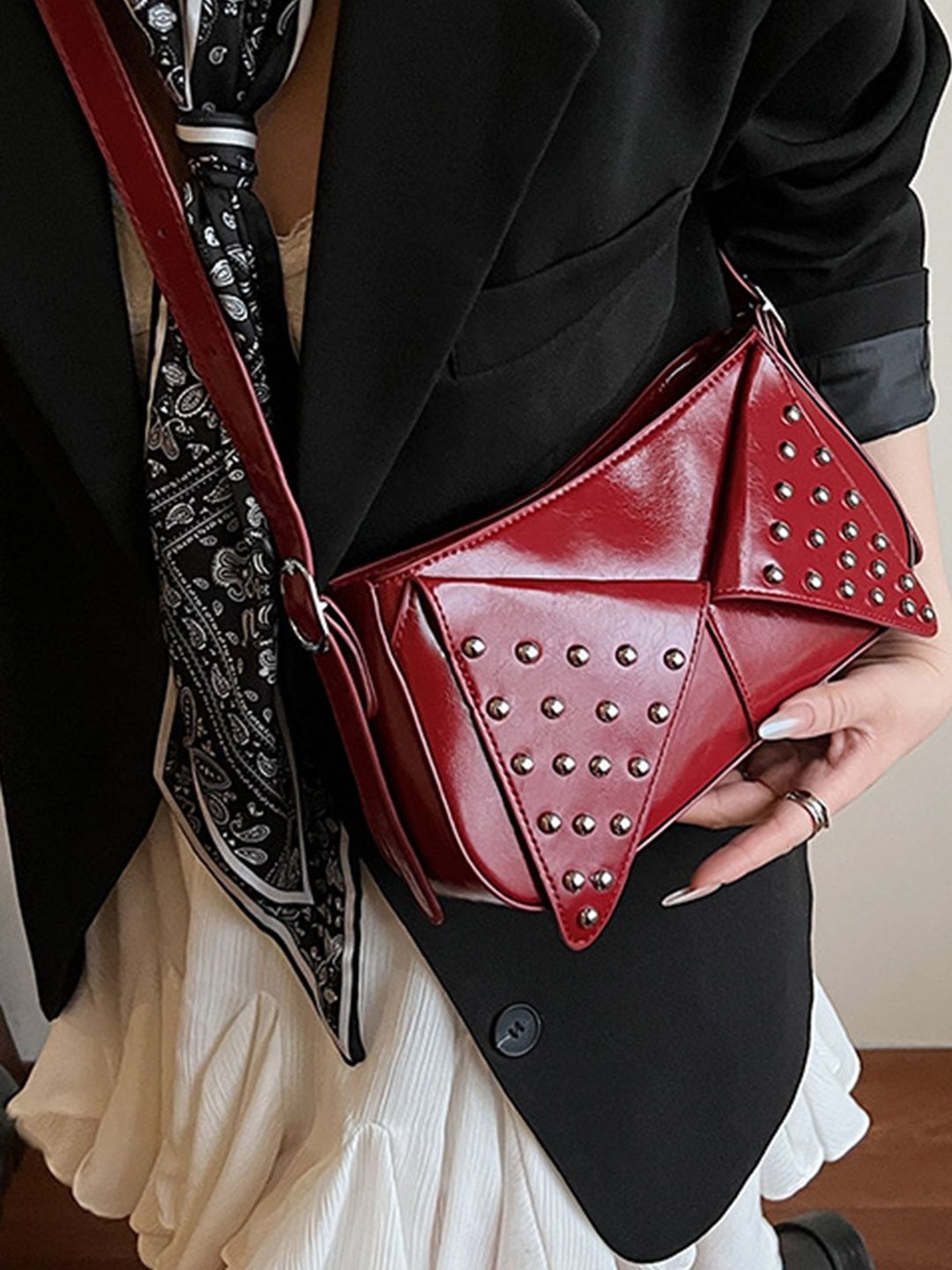 LULU & SKY Embellished Structured Sling Bag-picture-45