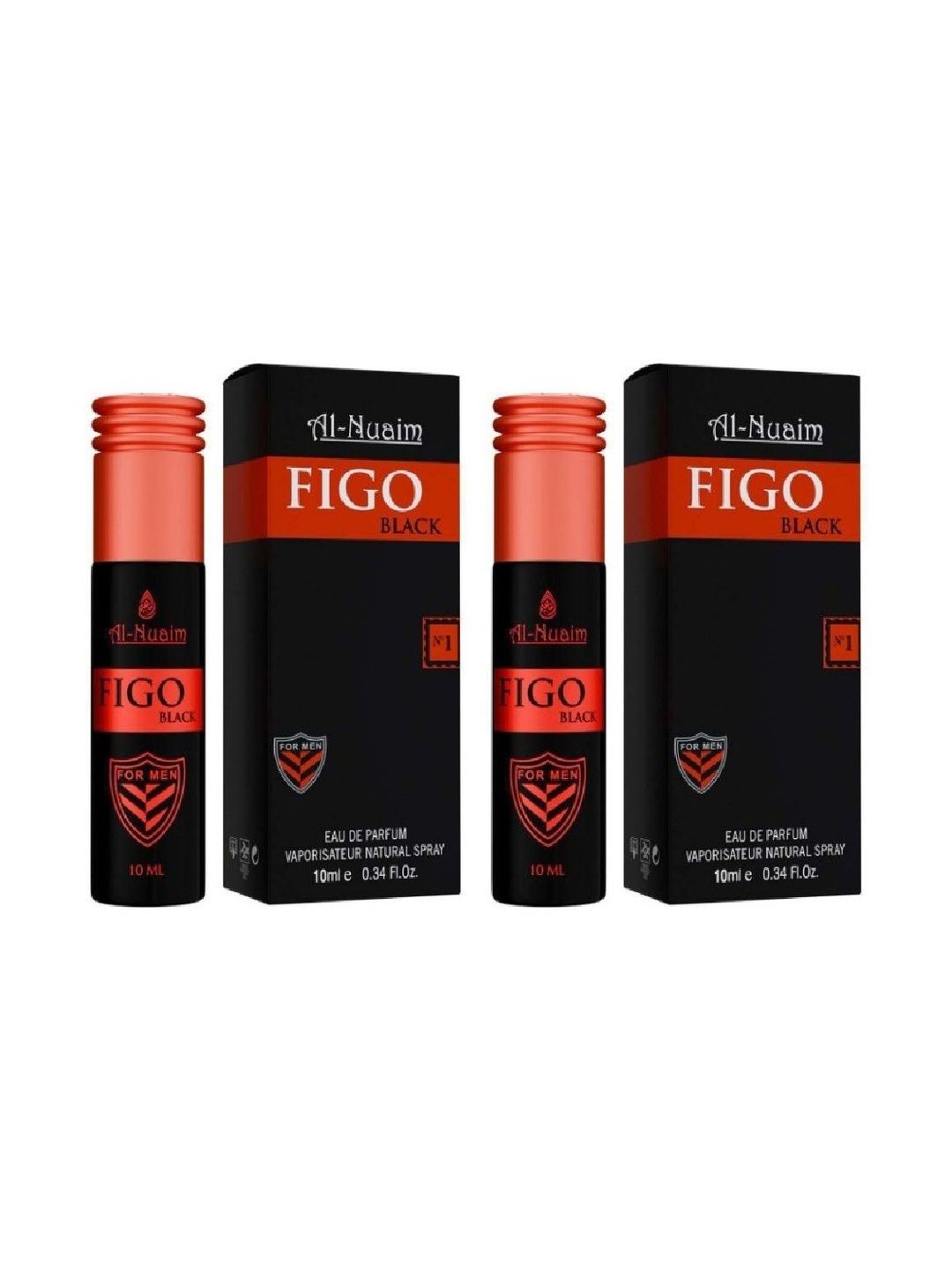 Al-Nuaim Set Of 2 Figo Black Long Lasting Eau De Parfum - 10 ml Each-picture-12