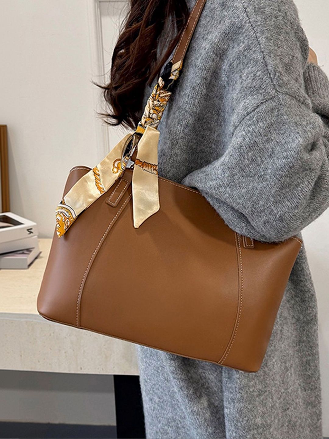 LULU & SKY Structured Shoulder Bag-image-35