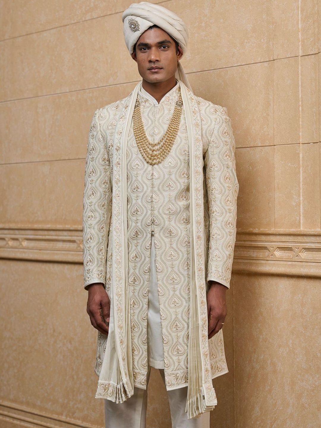 Tasva Embroidered Sherwani Set-picture-13