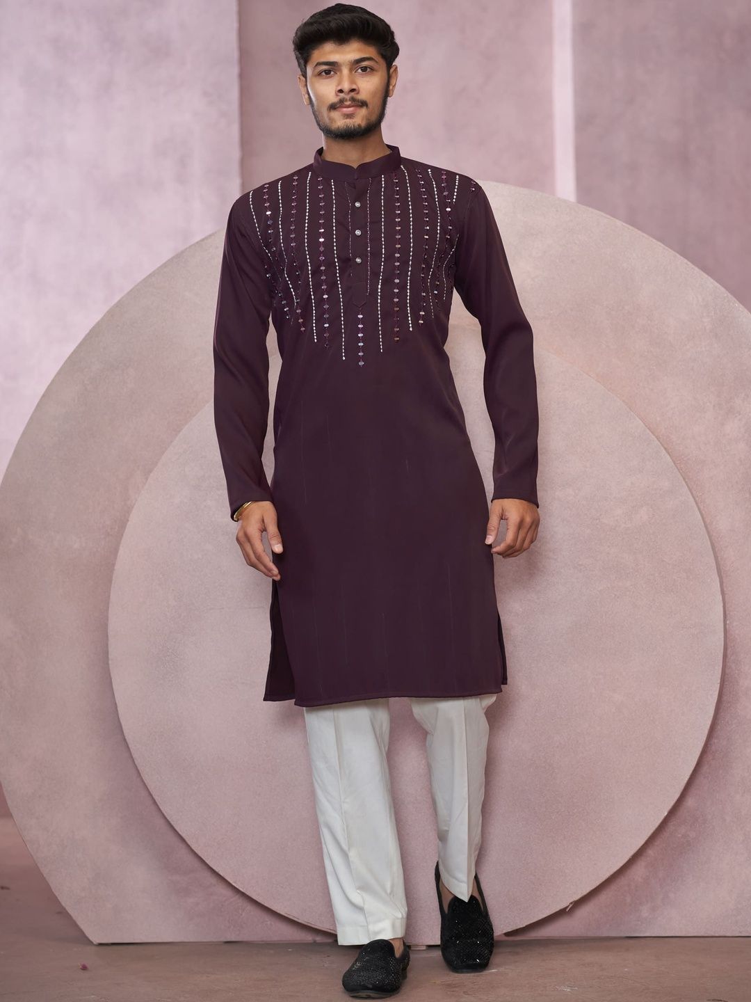 House Of Sanskruti Men Embroidered Kurta-picture-57