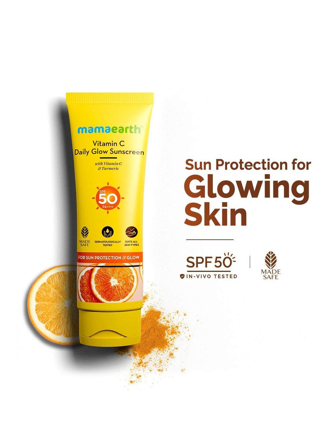 Mamaearth Vitamin C & Turmeric Daily Glow Sunscreen - 125 g-image-32