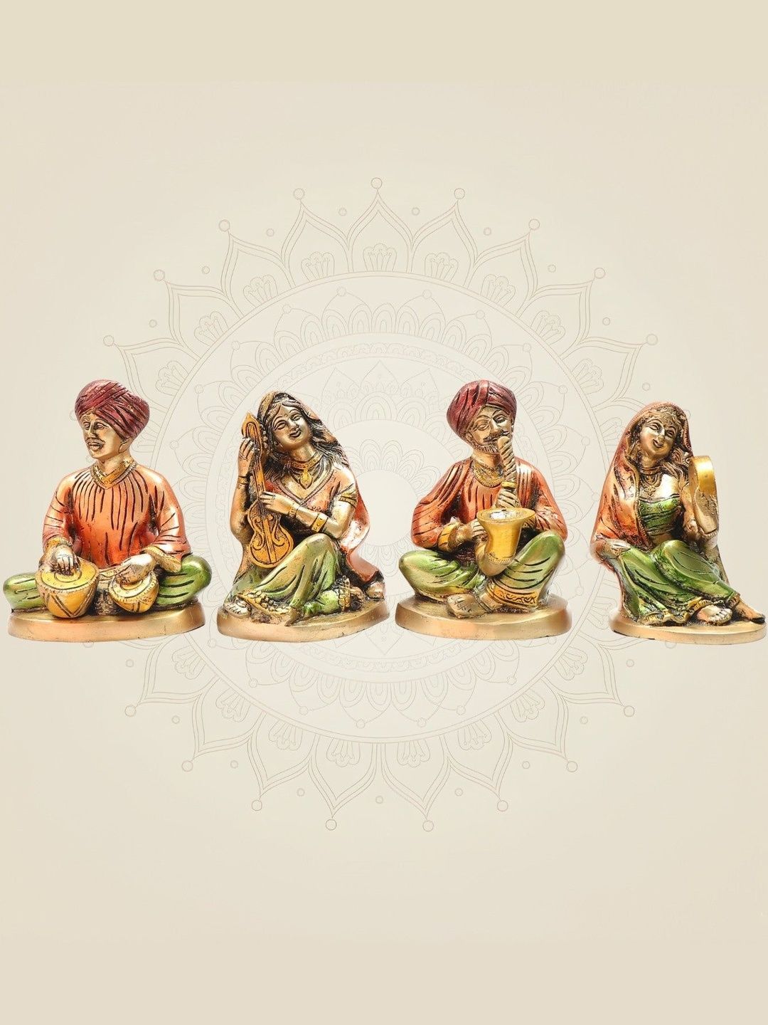Luxeartisanship Brass Decor Gold Brass Antique Finish Handcrafted Showpieces 6.75 Inch-image-29