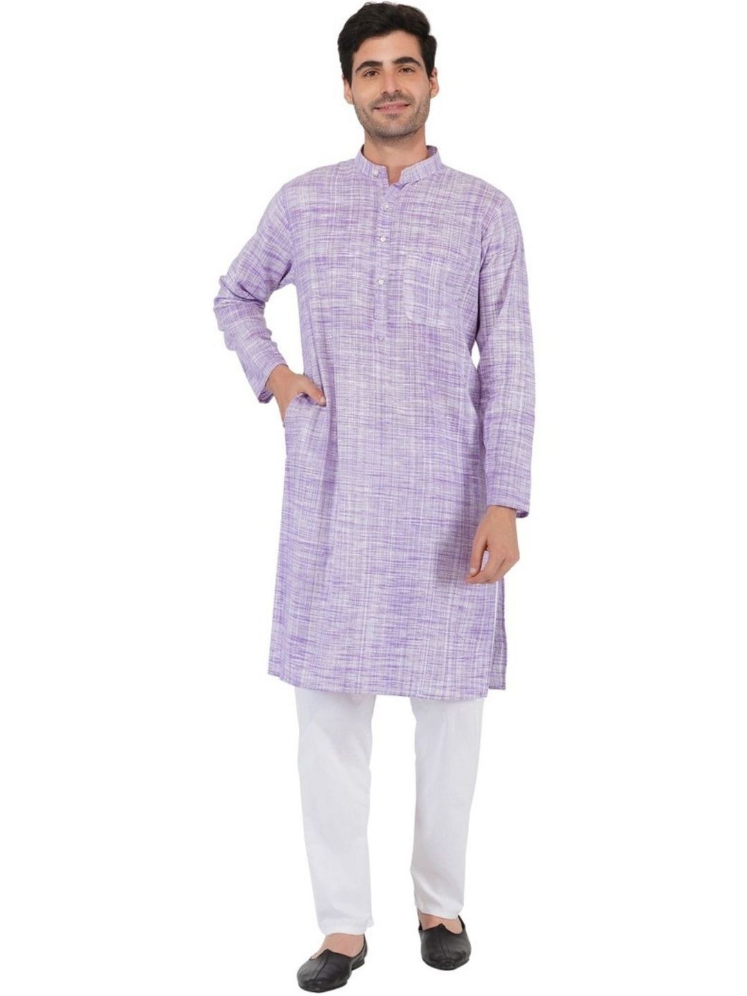 KHADARVAS Men Khadi Handloom Kurta-picture-20