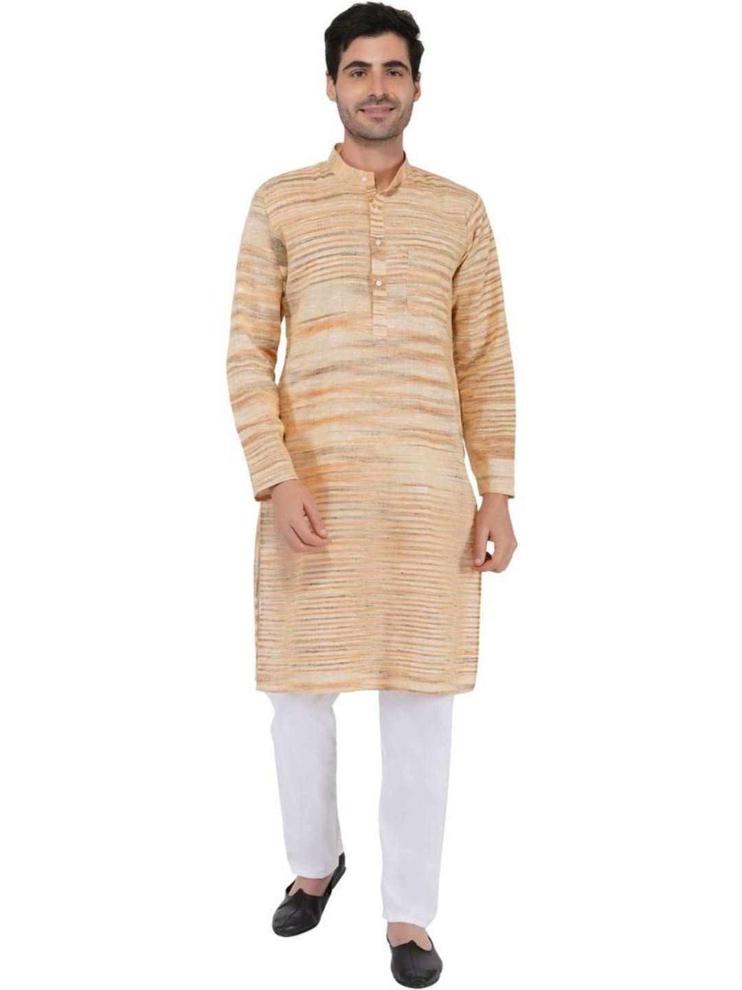 KHADARVAS Men Khadi Handloom Kurta-picture-37