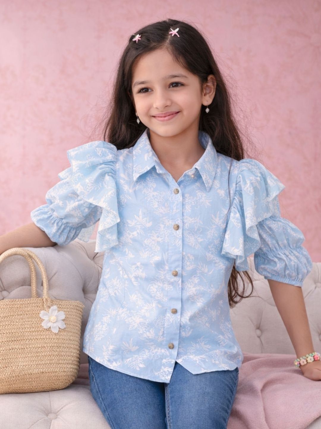 HERE&NOW Girls Pure Cotton Tops-picture-27