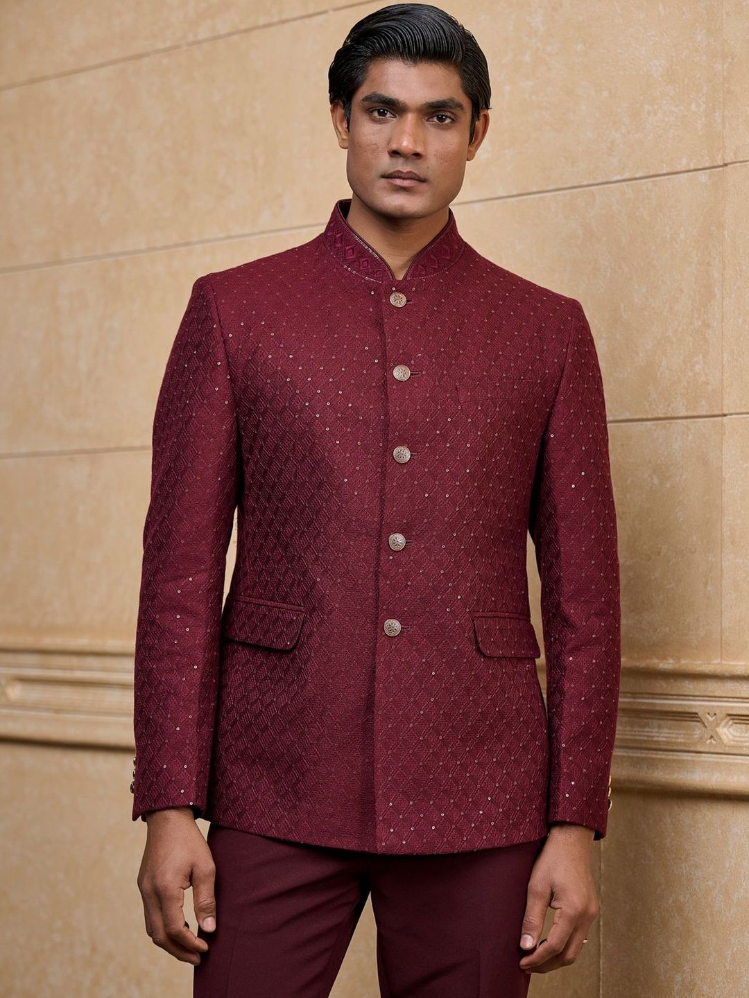 Tasva Bandhgala Indo Western Dinner Blazer-picture-34
