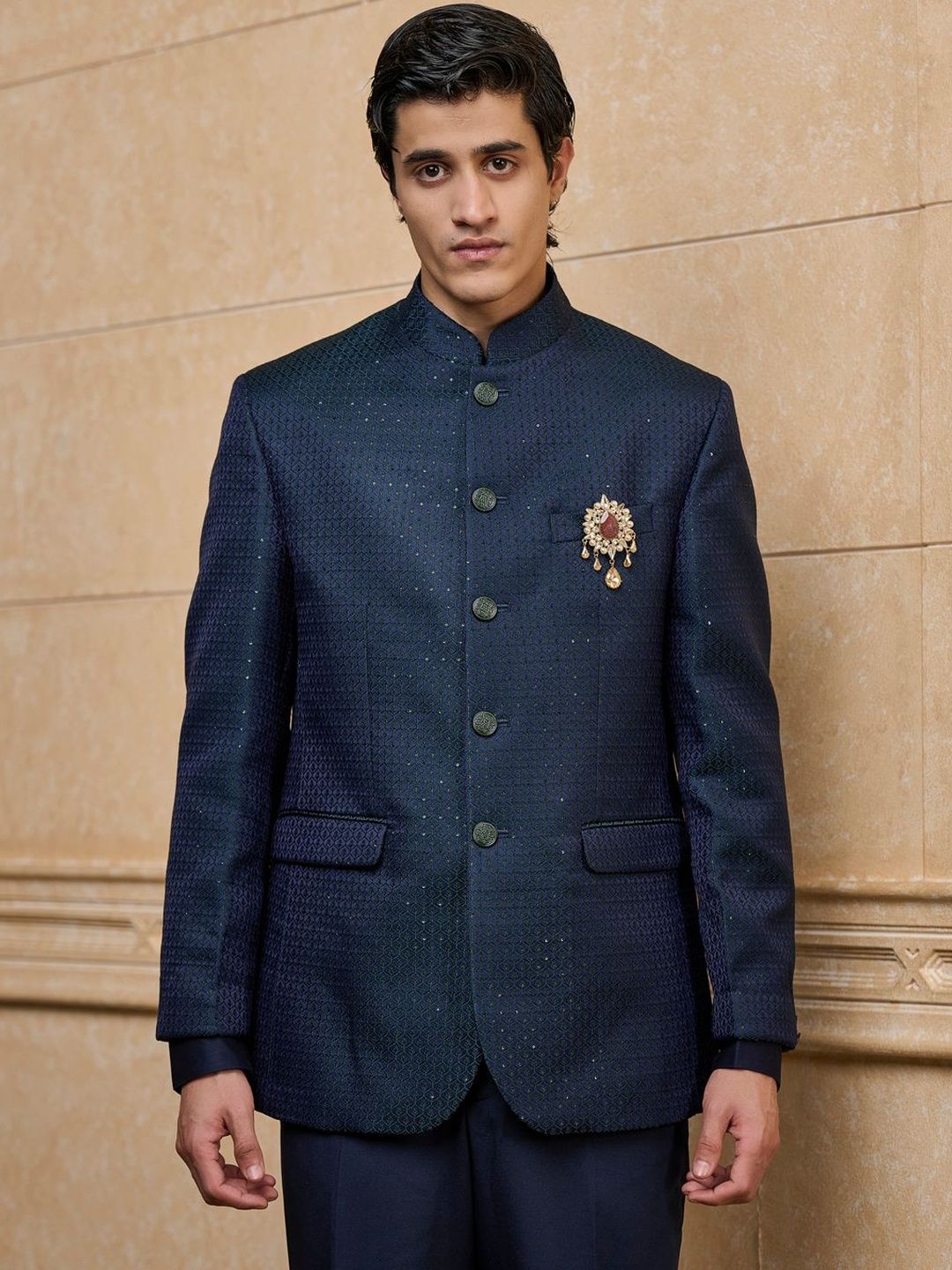 Tasva Bandhgala Indo Western Dinner Blazer-picture-31