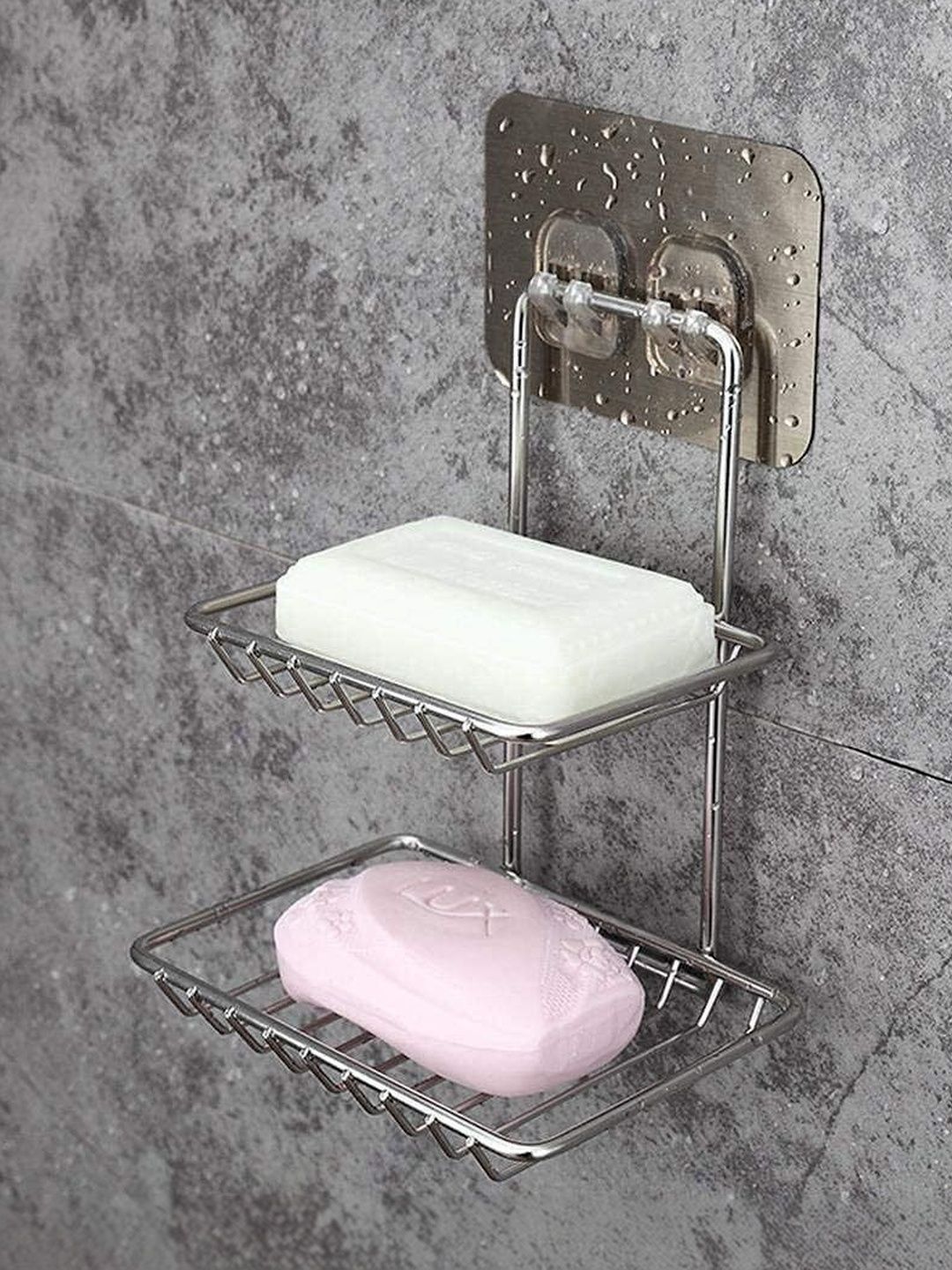 DXDT Silver-Toned & Silver-Toned Solid Stainless Steel Soap Dish-picture-27