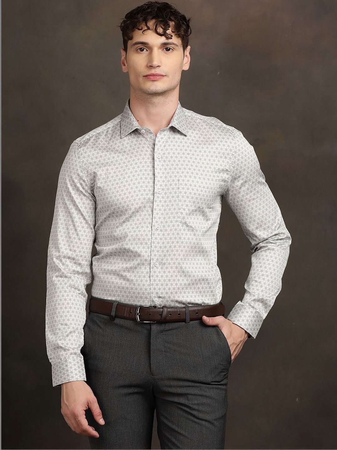 Turtle Men Standard Slim Fit Printed Formal Shirt-picture-33