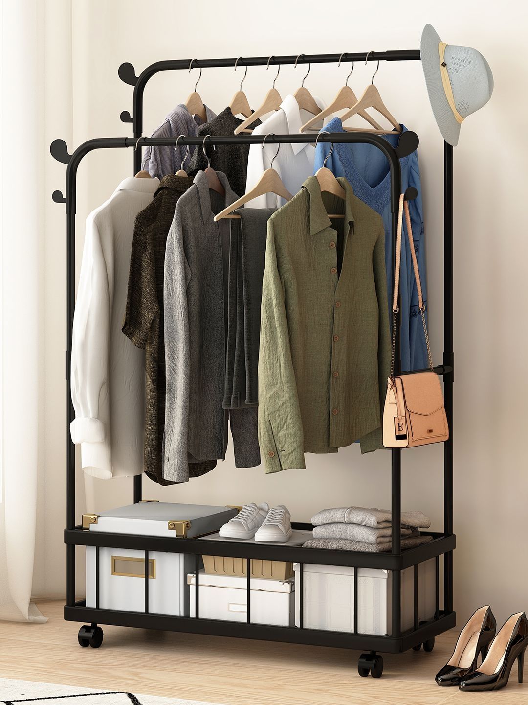 Story@home Black Set of 1 Super Strong Multi-Utility Organisers-image-49