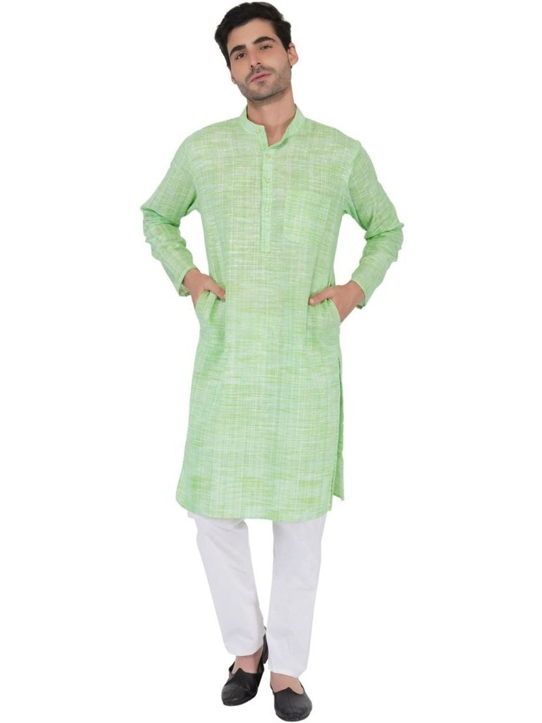 KHADARVAS Men Khadi Handloom Kurta-picture-27