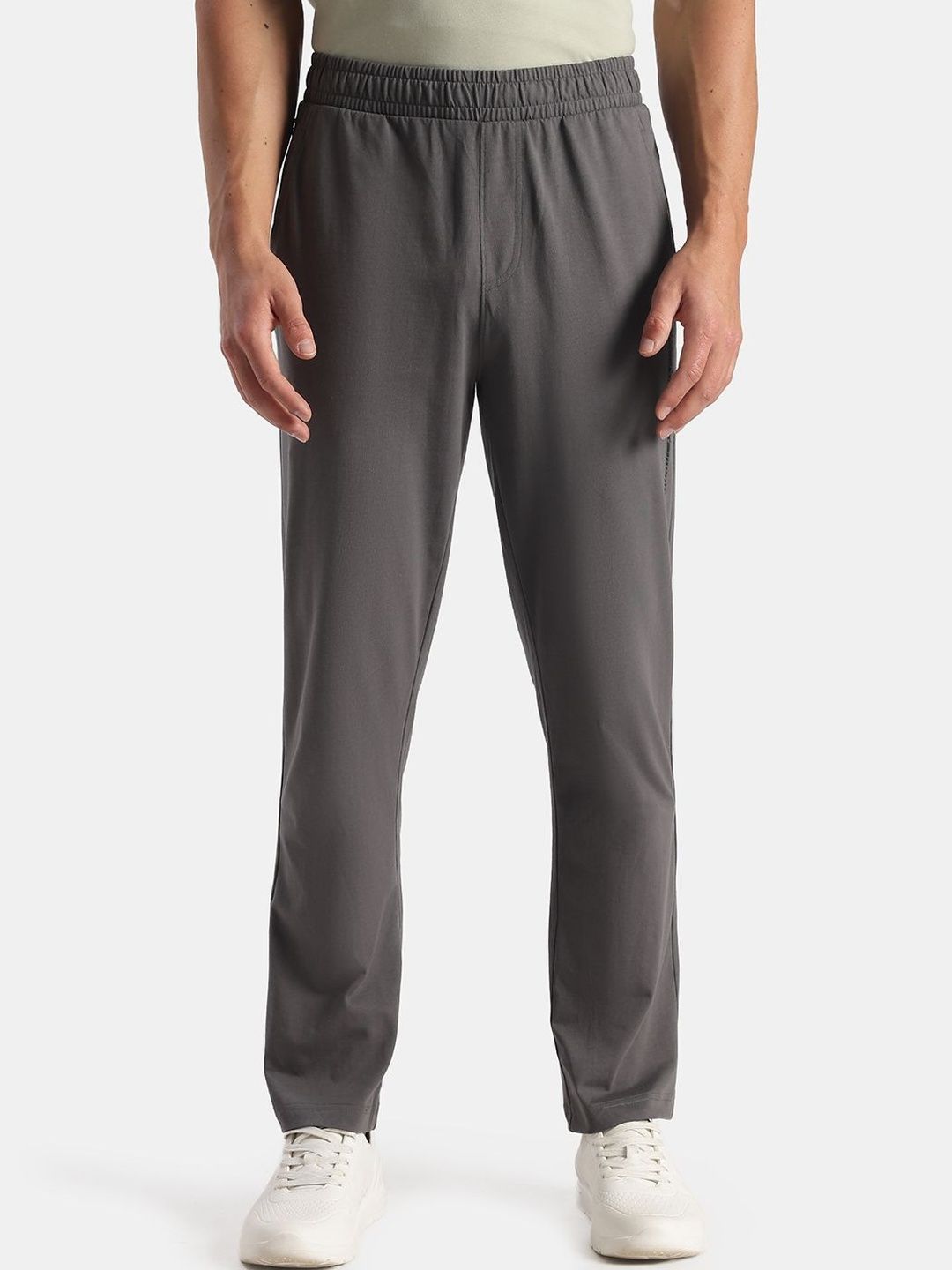 Jockey Super Combed Cotton Rich Slim Fit Trackpants With Side Zipper Media Pockets-AM49-picture-34
