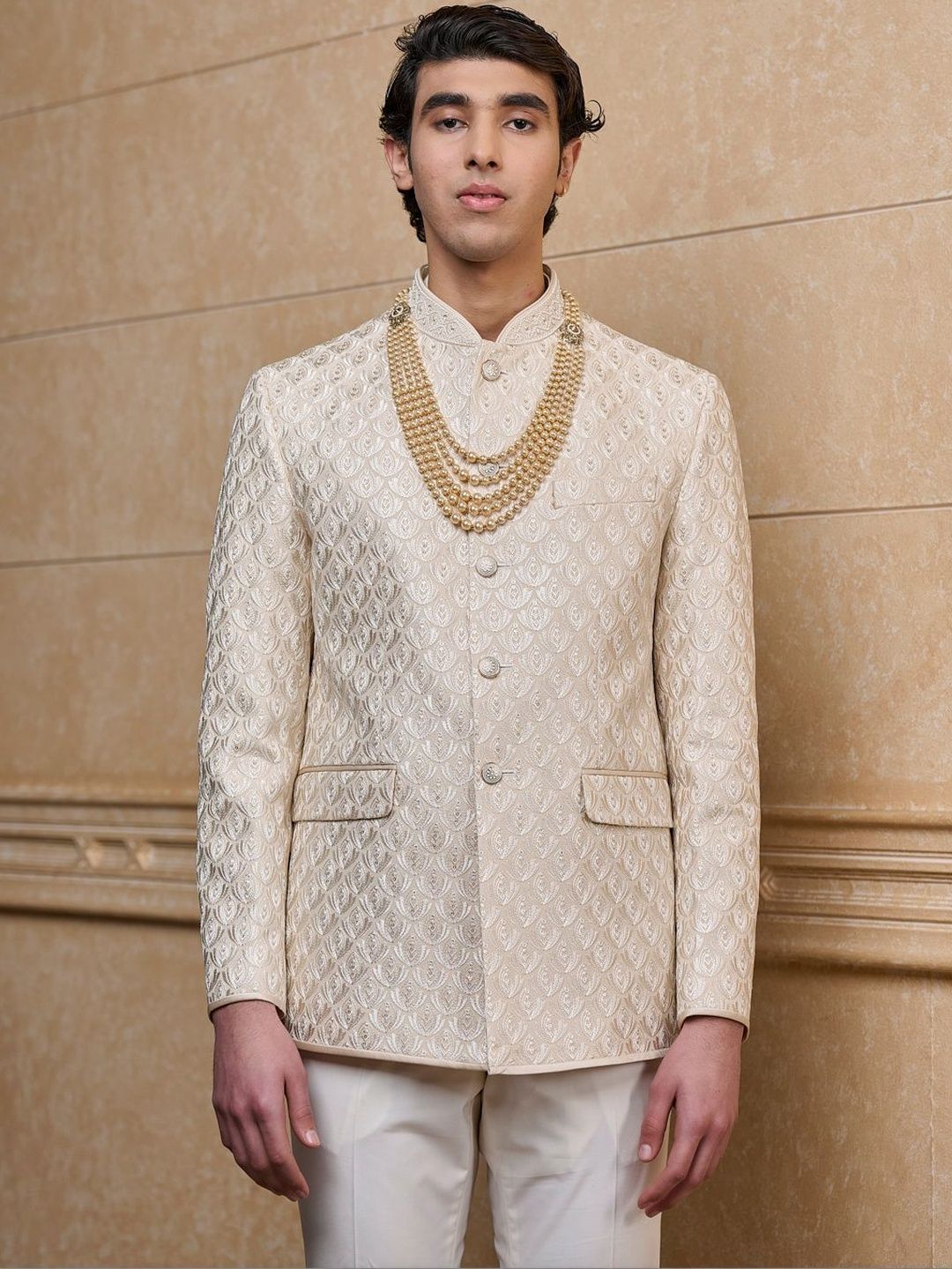 Tasva Embroidered Bandhgala Japuri Blazer-picture-53