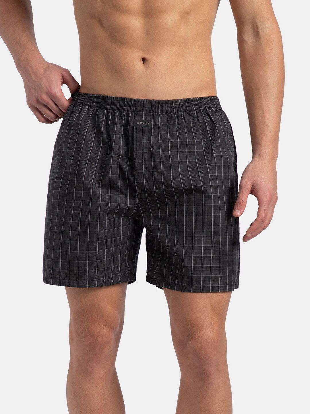 Jockey Pack of 2 Checked Combed Cotton Boxers-picture-37