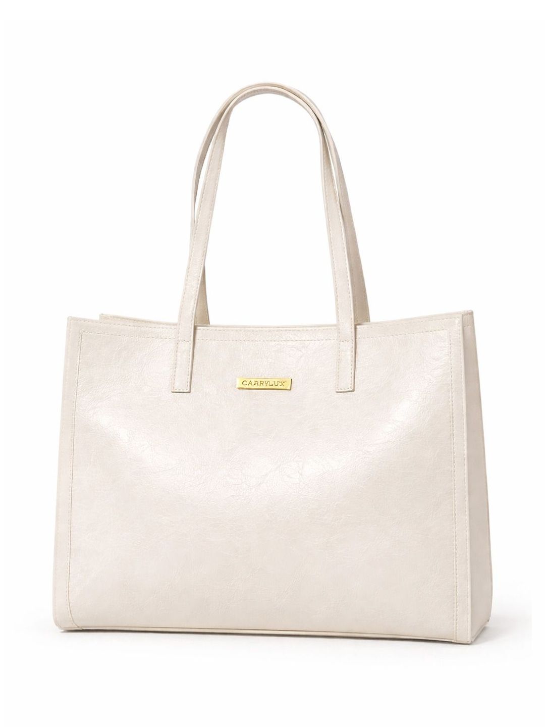 CarryLux Textured PU Structured Tote Bag-picture-48