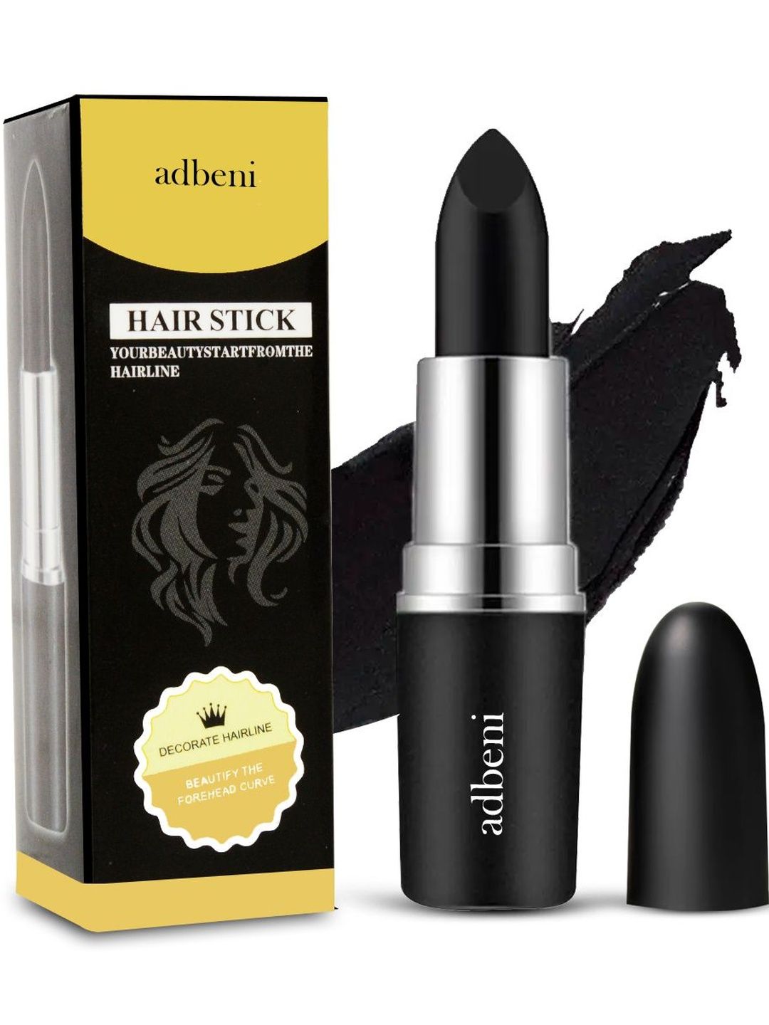 Adbeni Hair Color Stick - 15 g - Black-picture-35