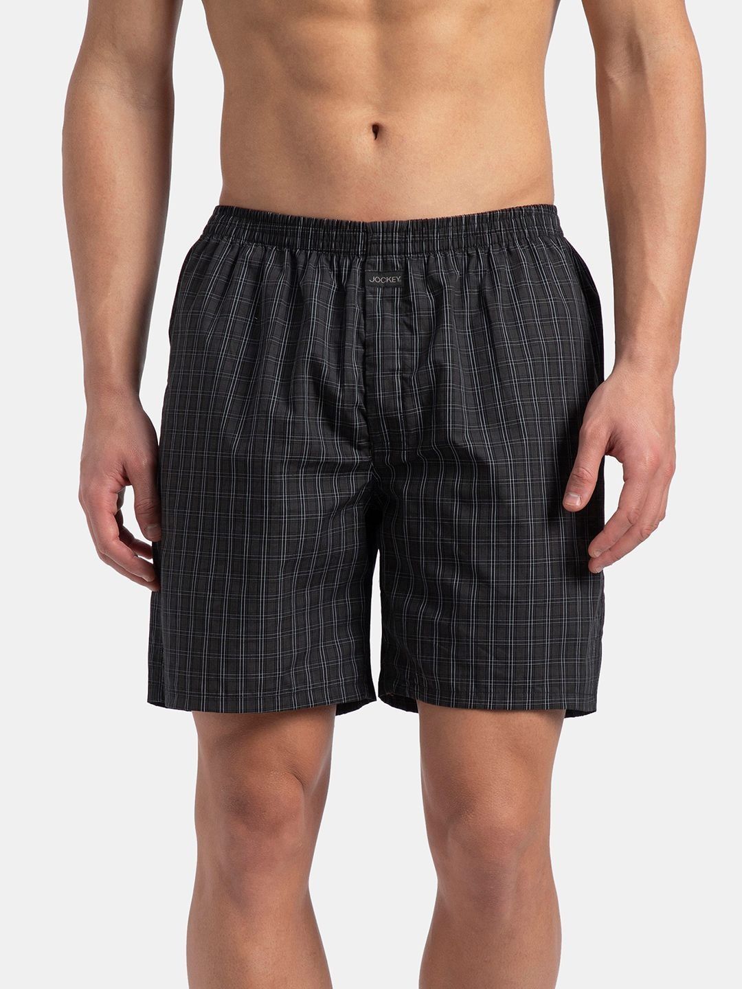 Jockey Pack of 2 Checked Combed Cotton Boxers-picture-43