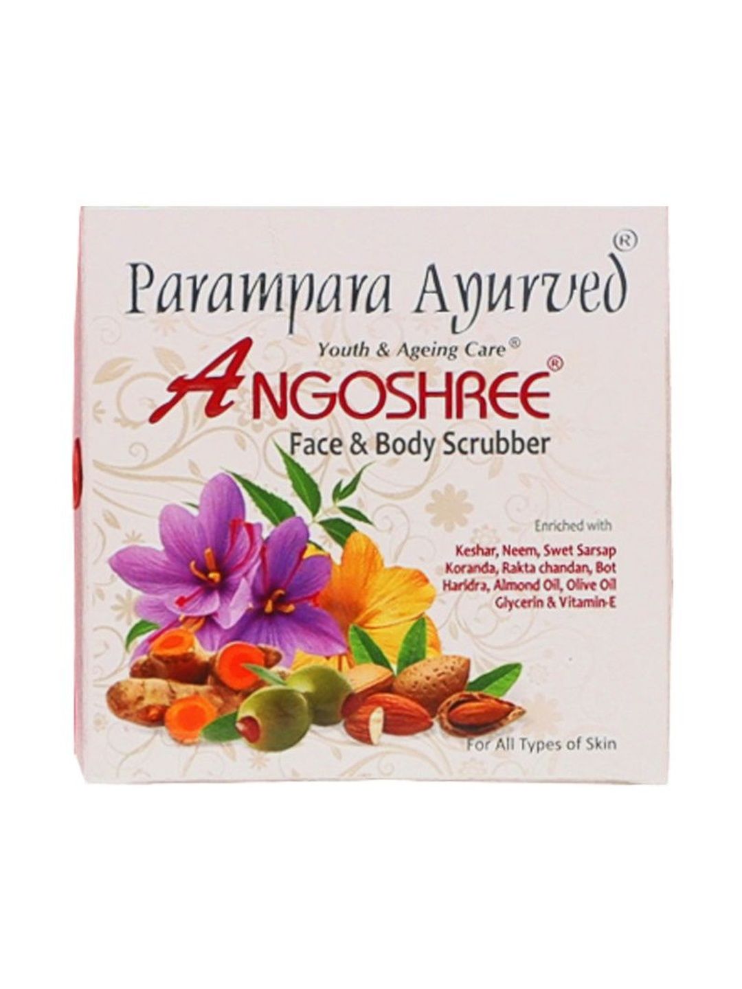 Parampara Ayurved Angoshree Tan Removal Face & Body Scrubber Cream - 100 g deal from myntra