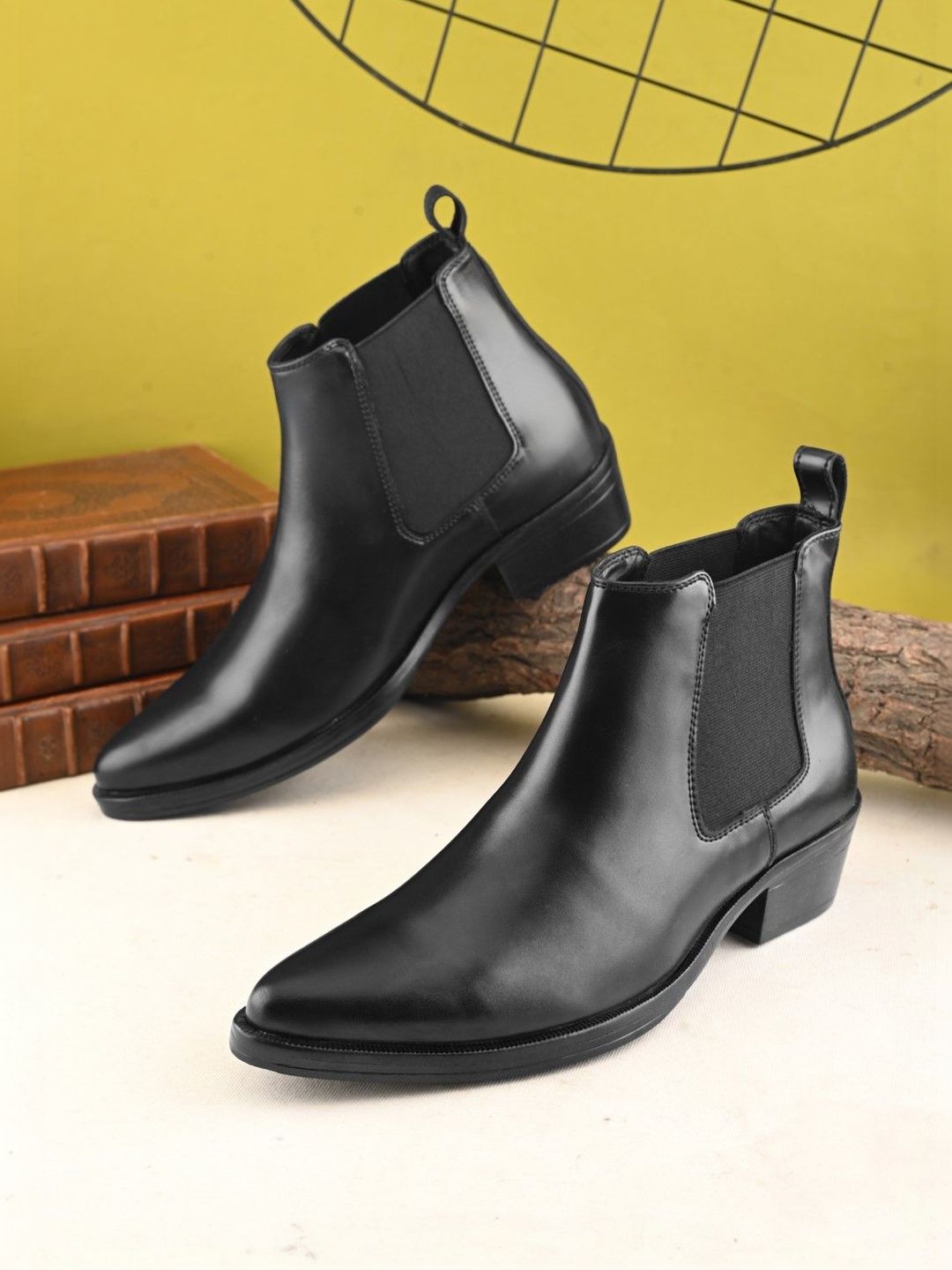 The Roadster Lifestyle Co Men Round Toe Slip-On Chelsea Boots-picture-31