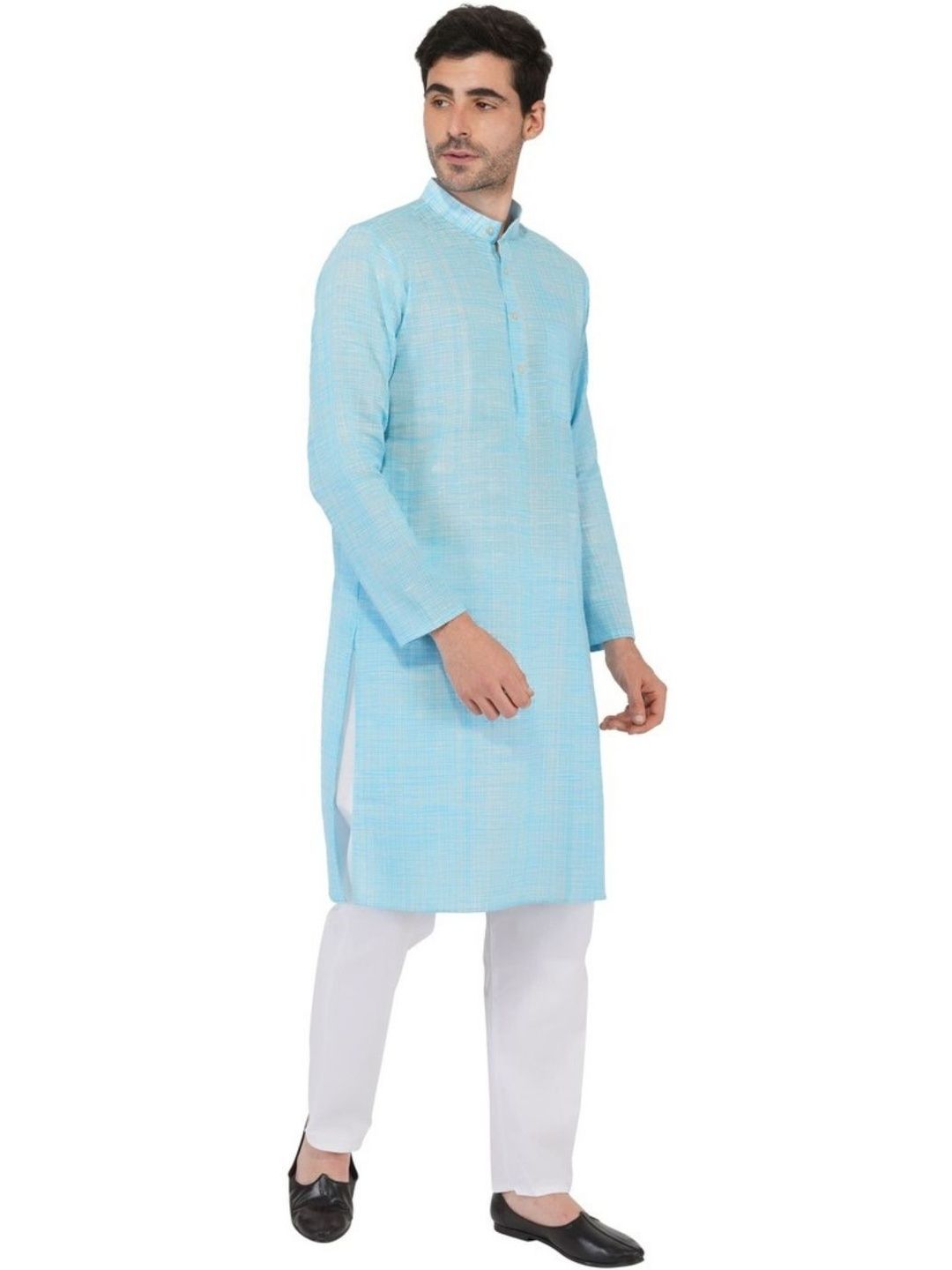 KHADARVAS Men Khadi Handloom Kurta-picture-55