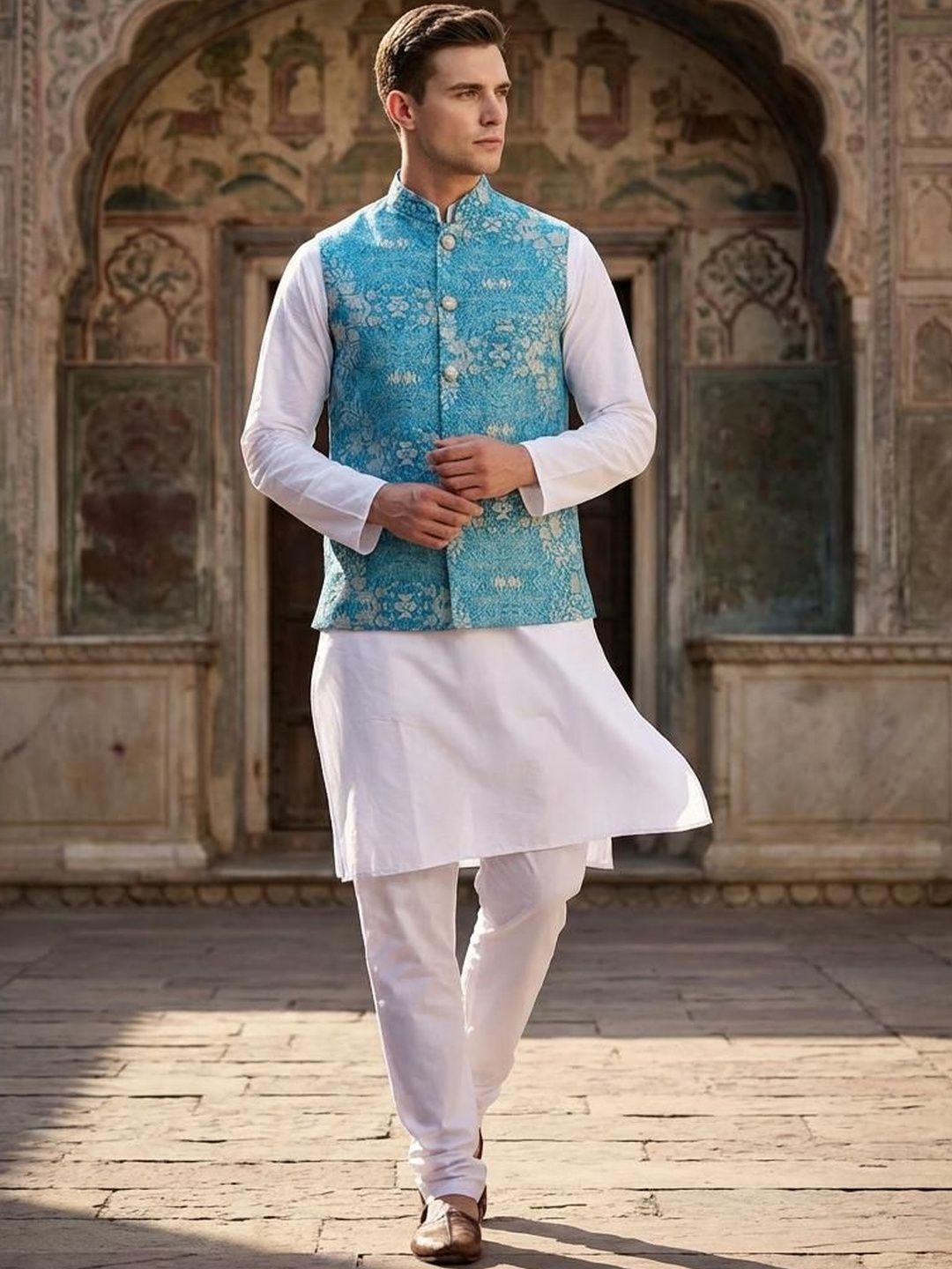 Anouk Printed Nehru Jackets-picture-55