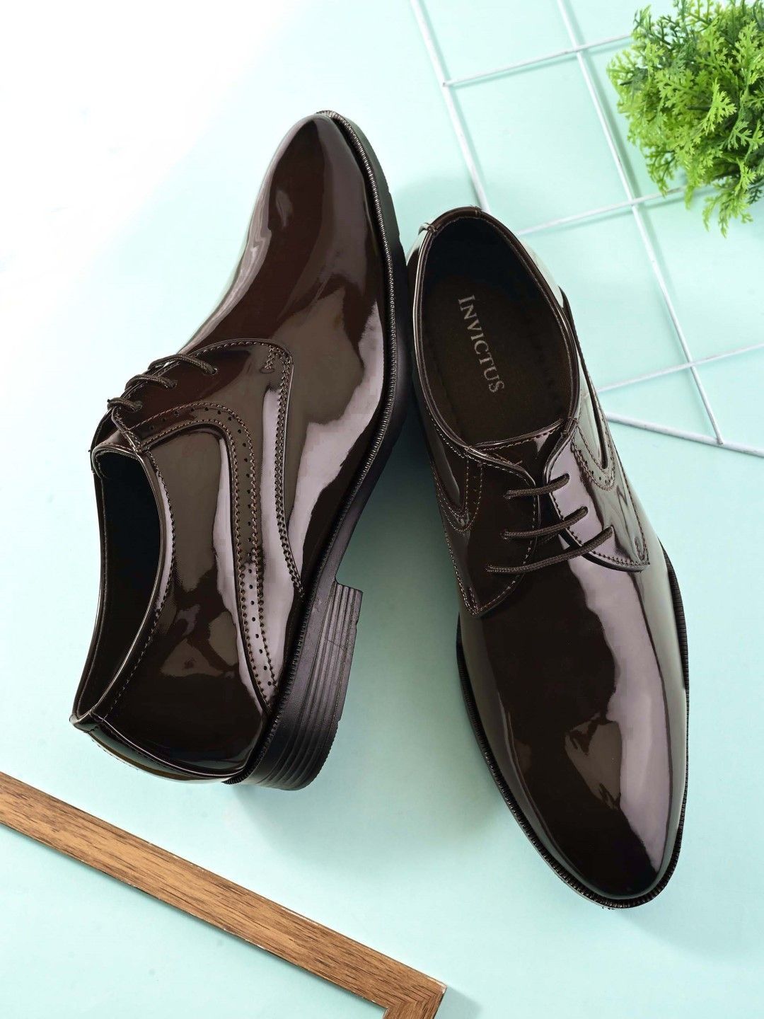 INVICTUS Round Toe Lace-Ups Formal Derbys-picture-55