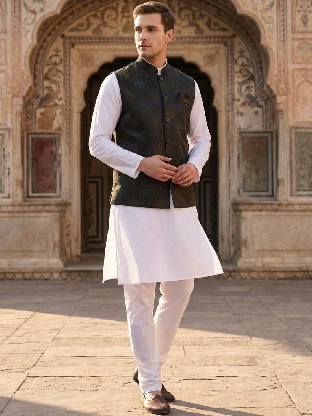 anouk AnoukMandarin Collar Nehru Jackets-picture-16