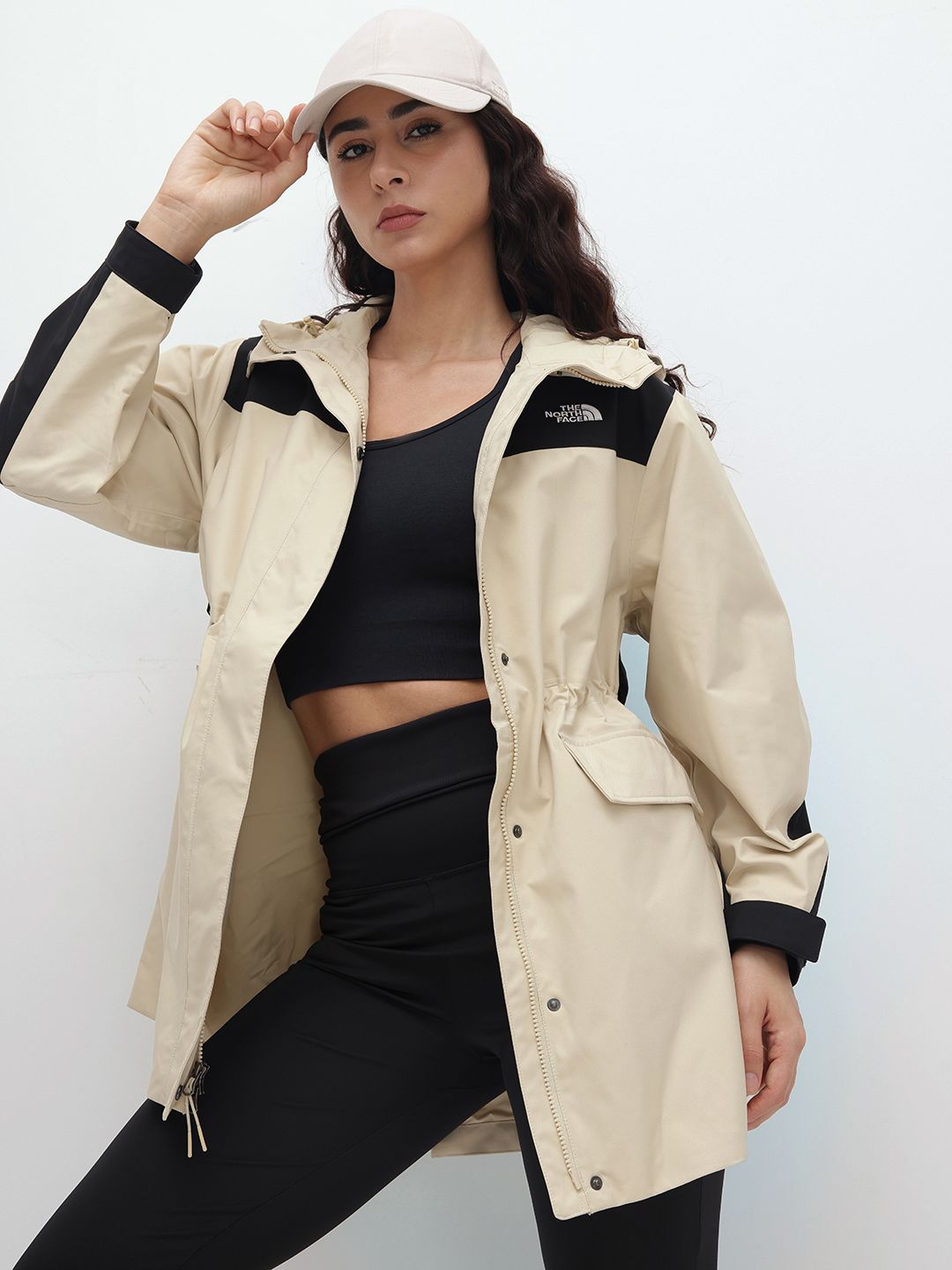 The North Face Colourblocked Hooded Longline DryVent Sporty Jacket-picture-42