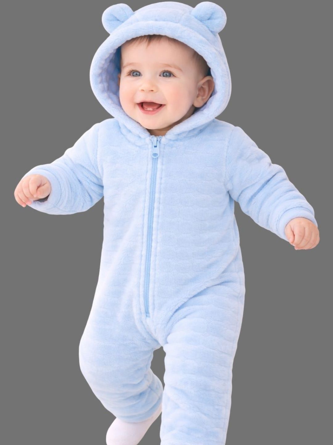 BabyZone Infants Kids Hooded Neck Rompers-picture-19