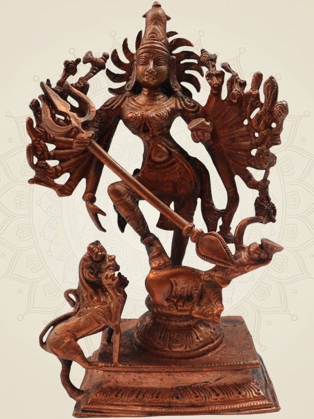 Luxeartisanship Copper-Toned Religious Idol Showpiece-image-43
