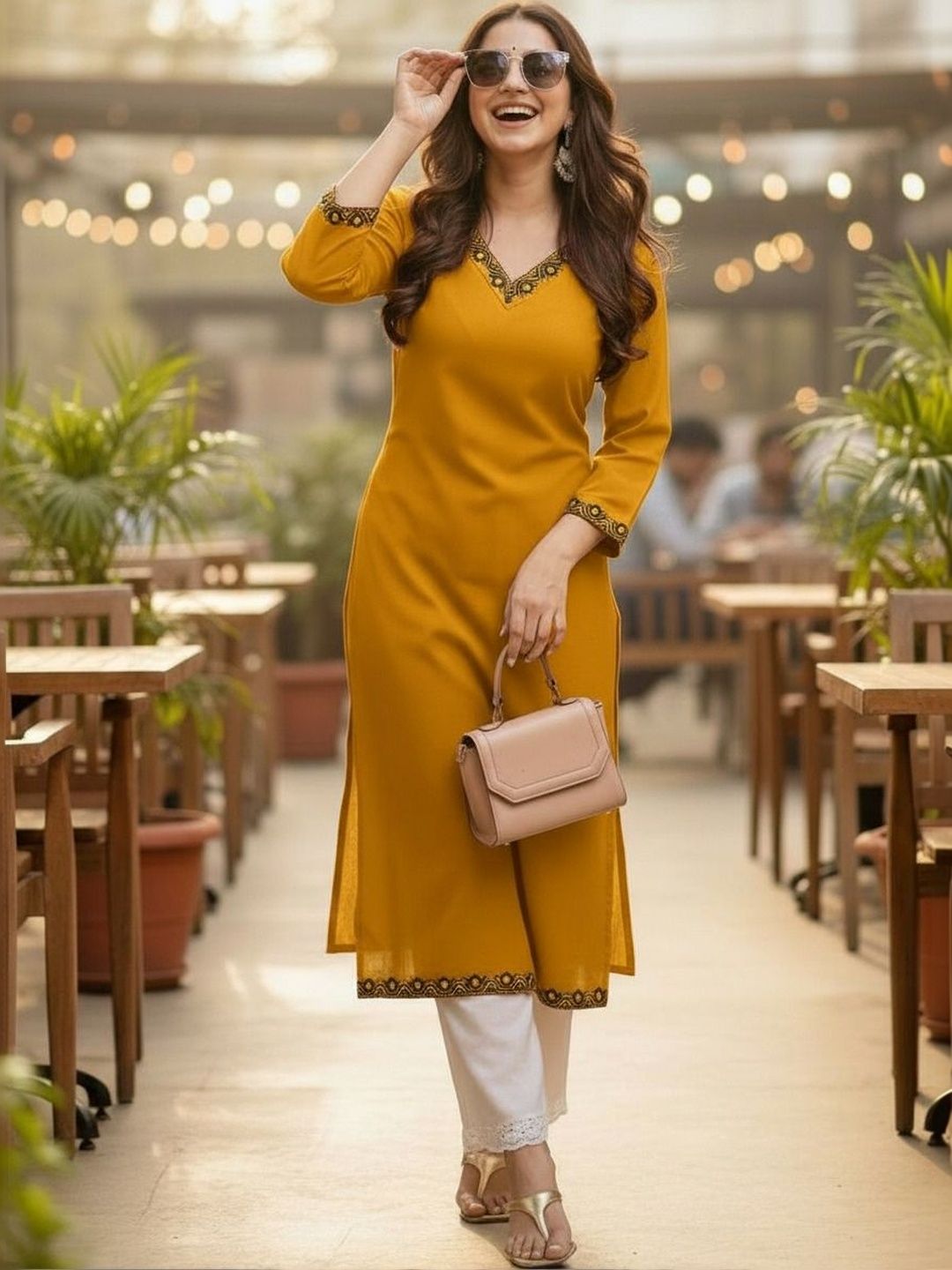 Pjyot by surhi Women Embroidered Thread Work Kurta-picture-27