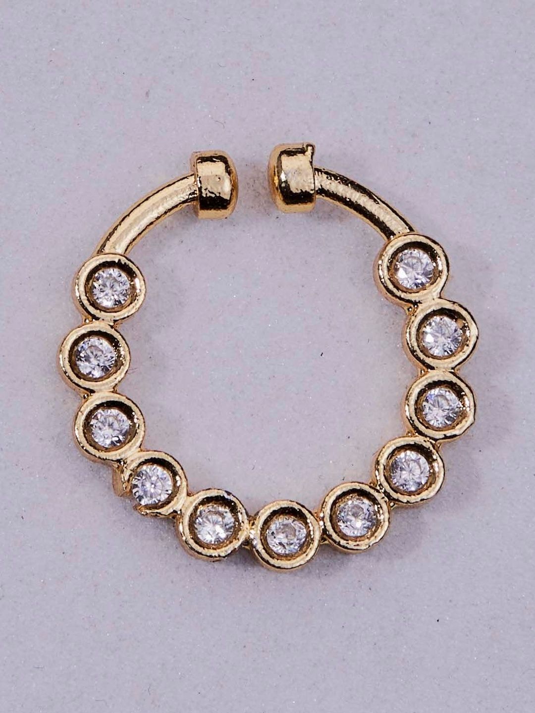 Opal Touch Gold-Plated American Diamond Ring Nosepin-picture-20