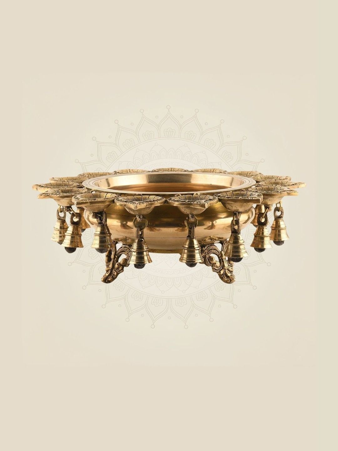 Luxeartisanship Brass Urli Bowl Gold Brass Antique Finish Handcrafted Showpieces 5.25 Inch-image-19