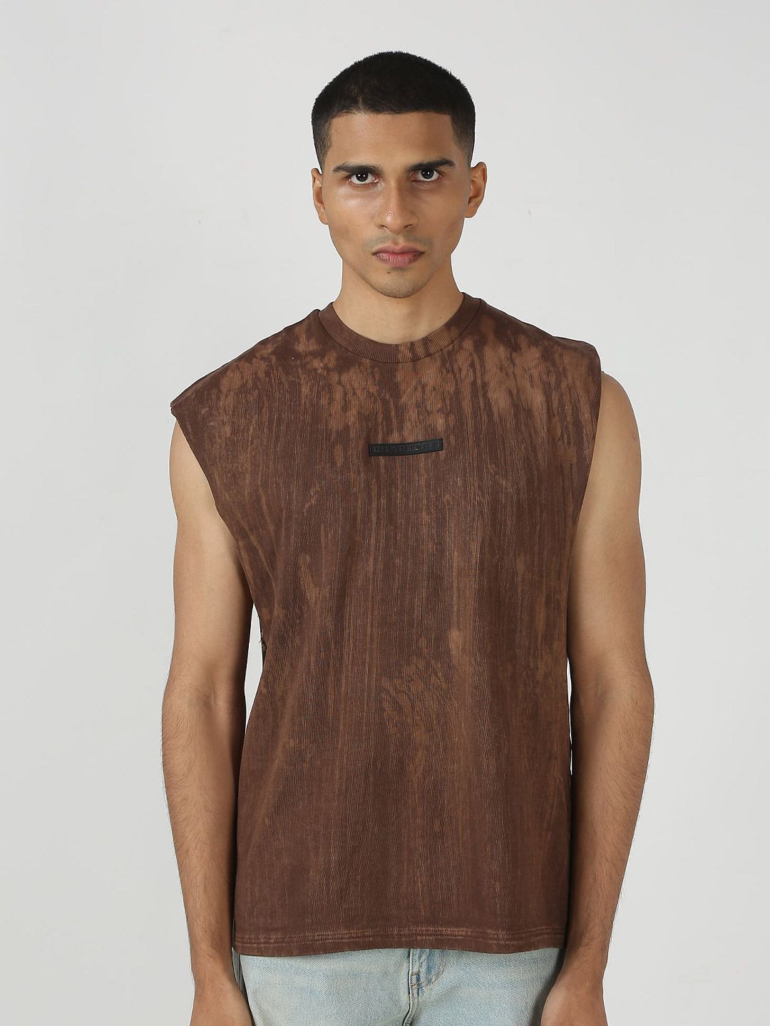 Chapter 2 Men MINERAL WASH BROWN VEST-picture-33