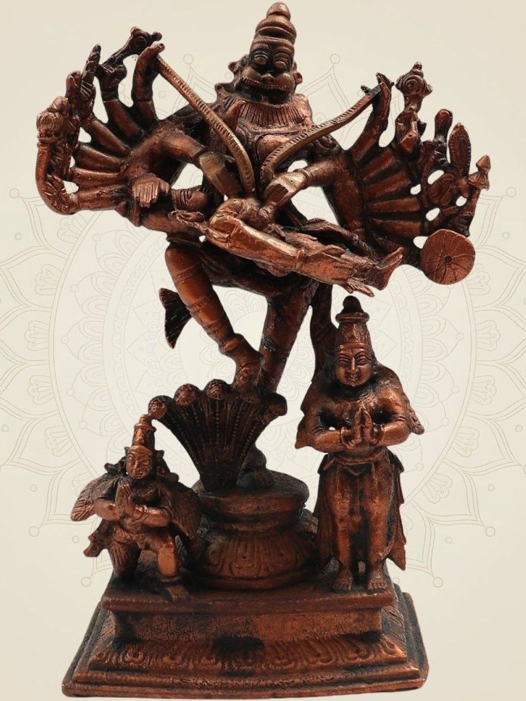 Luxeartisanship Copper-Toned Religious Idol Showpiece-image-25
