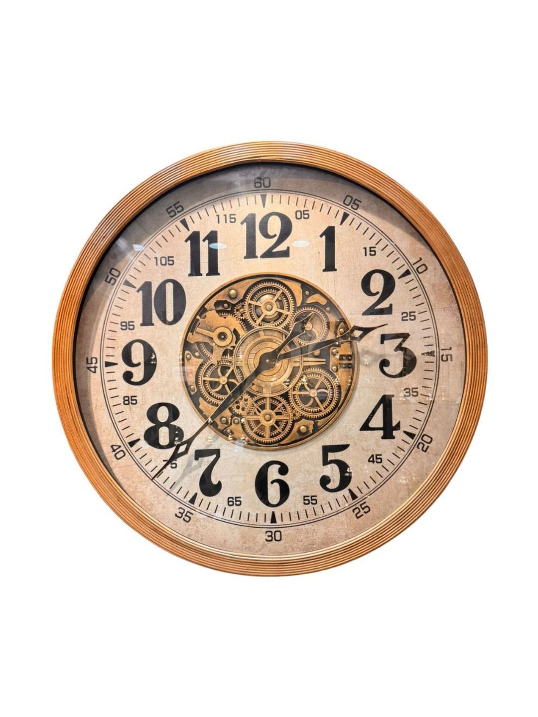ELARE Multicoloured Textured Vintage Wall Clock-image-15