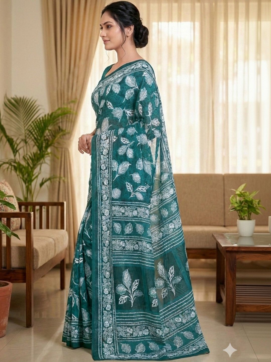 HALKA FULKA Floral Handloom Saree-picture-39