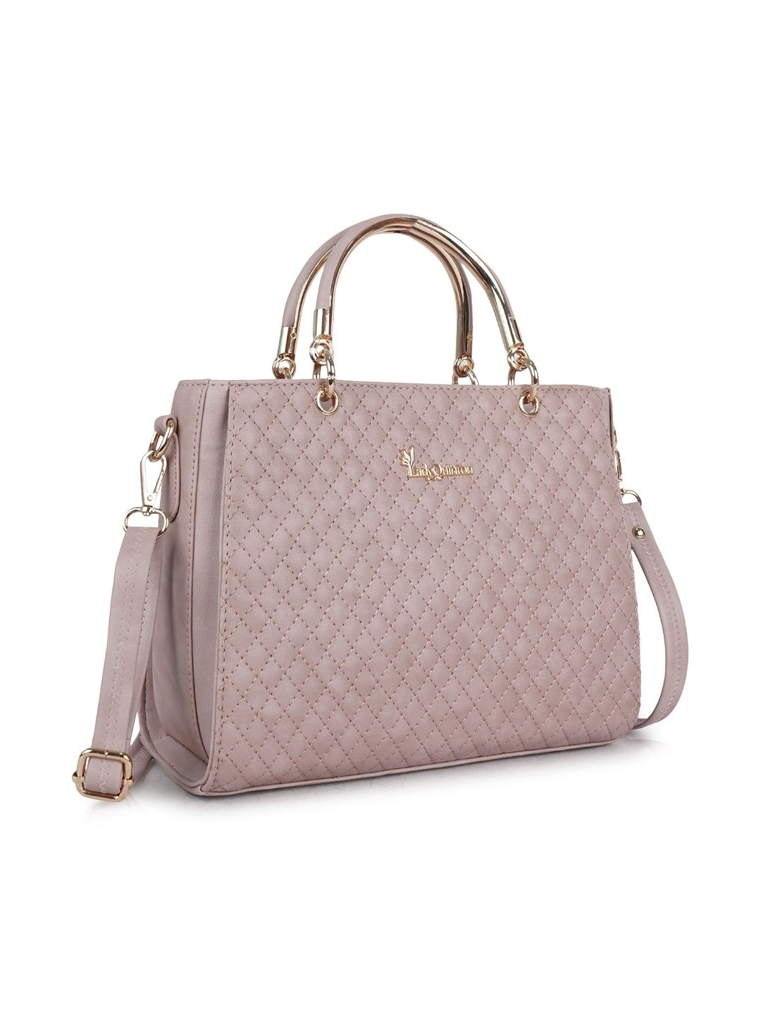 LADY QUINTON PU Structured Handheld Bag with Quilted-picture-48