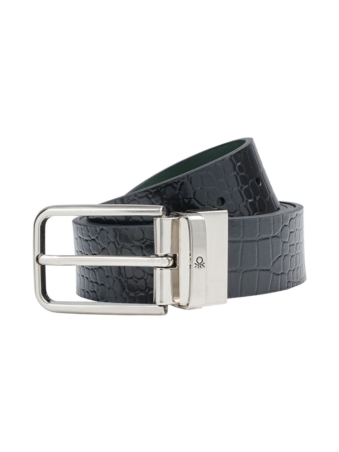 United Colors of Benetton Men Textured Leather Reversible Belt-picture-21