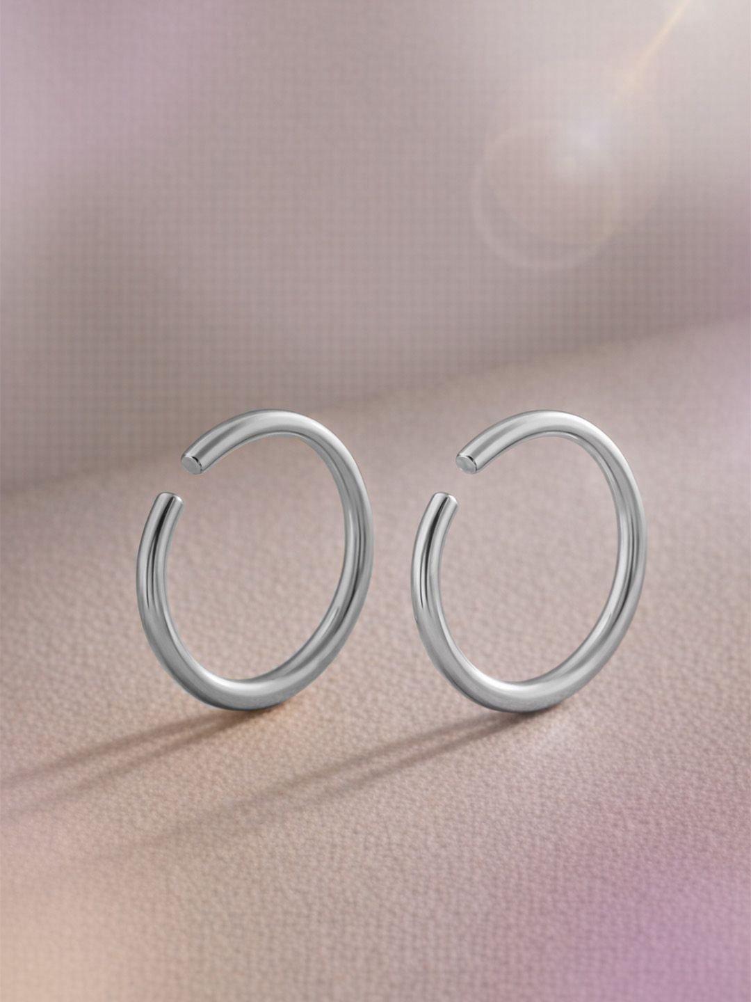 MAZZINI Set Of 2 Stainless Steel Silver-Plated Ring Nosepin-picture-22