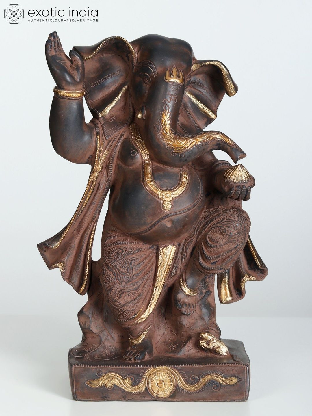 Exotic India Brown Religious Idol Showpiece-image-19