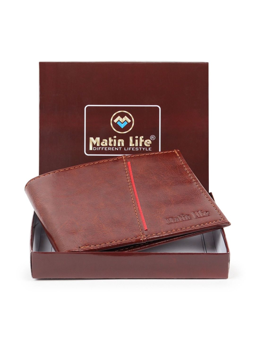 MATIN LIFE Men Leather Two Fold Wallet-picture-11