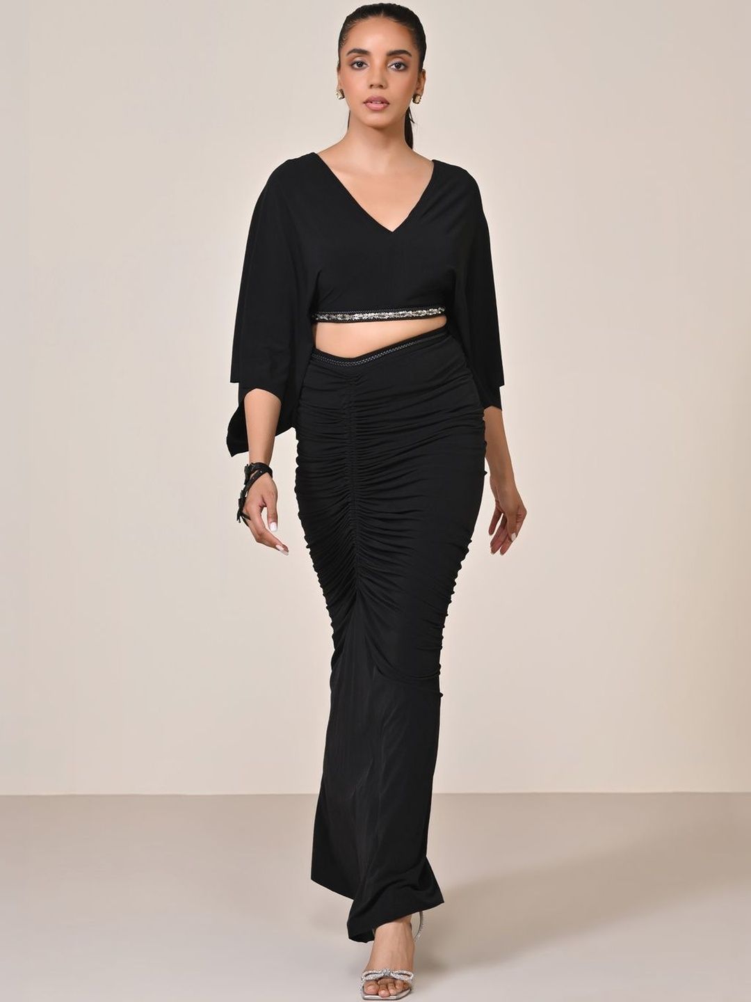 S&N by Shantnu Nikhil Kimono Sleeve Crop Top-picture-46